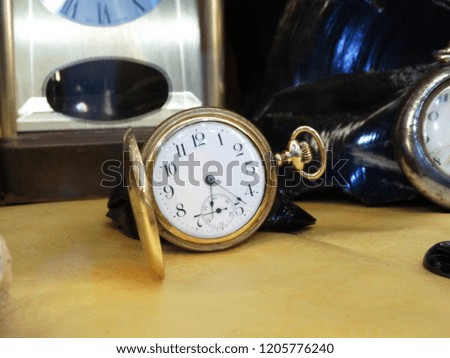 Vintage pocket watch.Vintage clock.Old watch.Retro                        
