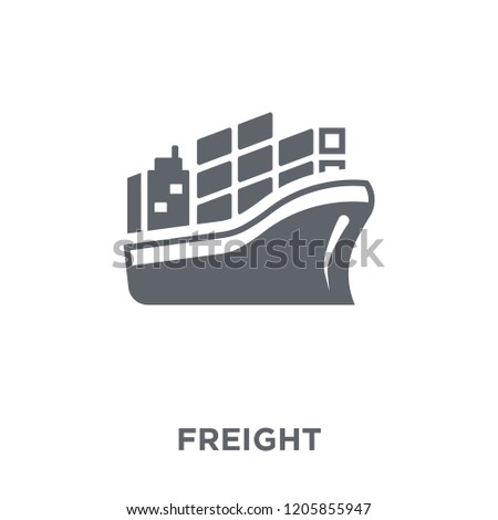 Freight icon. Freight design concept from Delivery and logistic collection. Simple element vector illustration on white background.