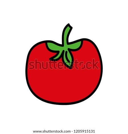 Tomato. Web icon in flat style. Vector illustration. Cooking concept
