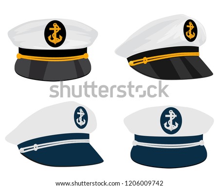Captain sailor hat Royalty-Free Stock Photo #1206009742