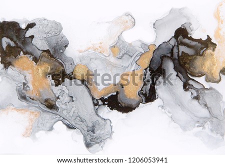 Abstract ink and acrylic background. Trend 2018.  Liquid luxury marble texture. Fluid art. Good for as a background for design cover, presentation, invitation, flyer, poster, wallpaper