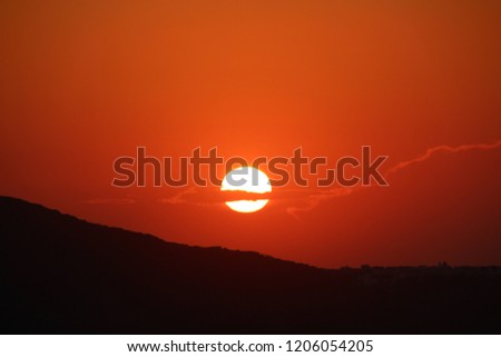 Sunset over the sea - Greek Island