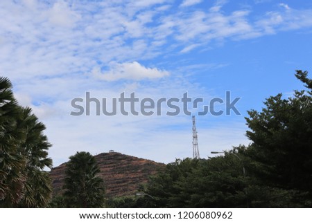 Beautiful sky and trees of the nature here in Malaysia. Landscape pictures. 