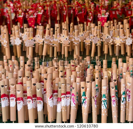 small flutes with christmas decorations for sale