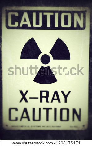Radiation Caution Keep Out Sign