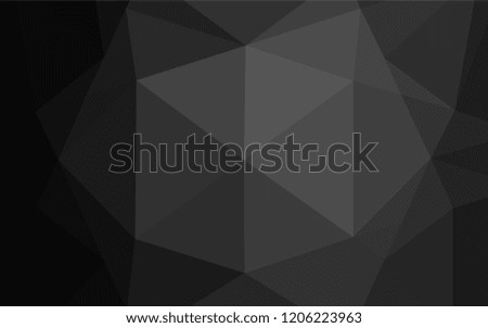 Dark Silver, Gray vector shining hexagonal pattern. A sample with polygonal shapes. A completely new design for your business.