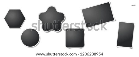 Photo frame on isolated background. For your photography and picture. Vector illustration