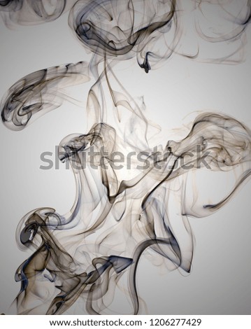 Abstract Photograph designs using smoke trails and plumes from various sources. NOT AN ILLUSTRATION 