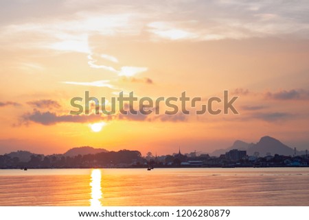 Incredible Sea and Land Sunset