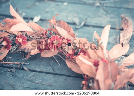 Autumn handmade thanksgiving wreath