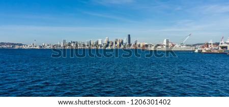 A view of downtown buildings in Seattle, Washington.