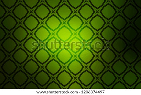Dark Green vector background with colored stars. Stars on blurred abstract background with gradient. Template for sell phone backgrounds.