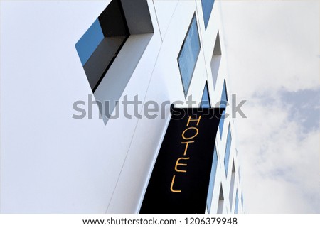 Perspective of a modern hotel in France