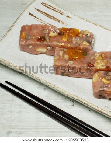 Korean food, Dried persimmon nutrition rice cake
