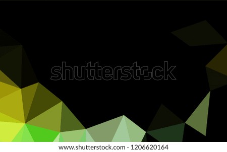 Light Green, Yellow vector shining hexagonal background. Colorful illustration in abstract style with gradient. The elegant pattern can be used as part of a brand book.