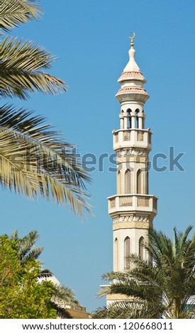 minaret  on a sky background