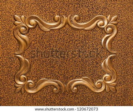 Golden decorative roman style background