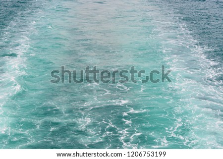 wave from boat background