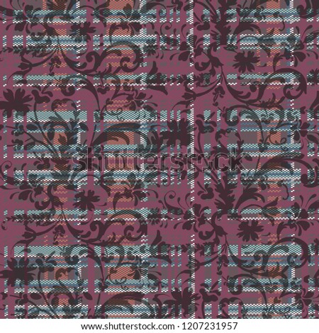 tartan pattern Vector texture.