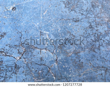 Blue scratch paint cement texture for background