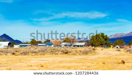 View of the landscape of Death Valley, California, USA. Copy space for text