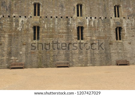 Medieval castle Carnarvon, Wales.