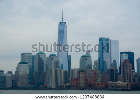 The city of Manhattan, USA