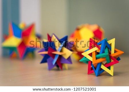 Origami design on Table