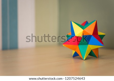 Origami Designs on Table