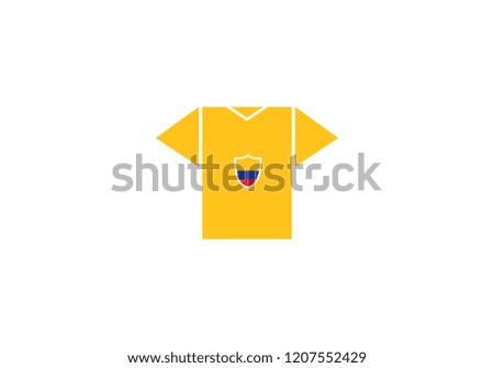 Colombia shirt national flag symbol country international sport