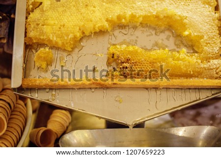 honeycomb on the buffet