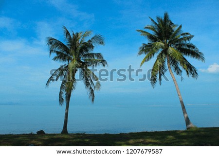 View beautiful. Thailand beach blue sky and blue sea