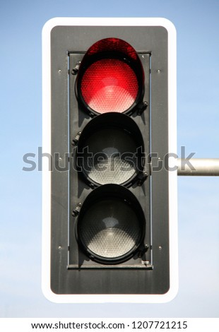 light signal red Royalty-Free Stock Photo #1207721215