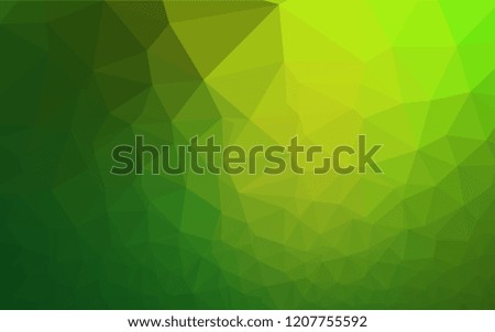 Light Green vector shining hexagonal background. Colorful illustration in abstract style with gradient. A completely new design for your business.