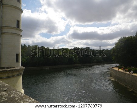 France - chateau, statue & tower