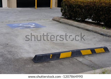 Disabled Parking bay in car park