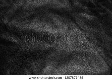 Dark leather fabric background