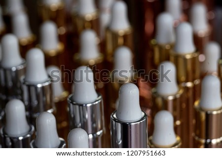 White cap tip group with blur background