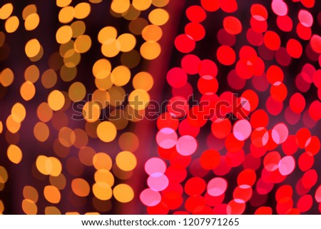 Abstract bokeh background of colorful Christmas