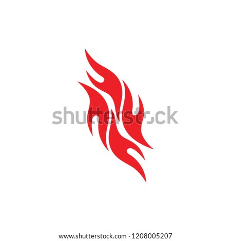 letter n flame symbol logo vector