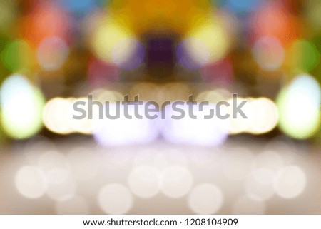 Abstract blur image of Shopping mall with bokeh for background usage