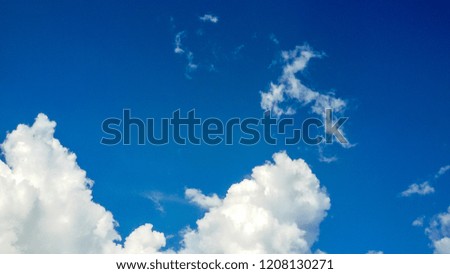 Beautiful clouds on a bright sky.