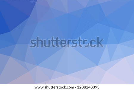Light BLUE vector low poly cover. Shining colored illustration in a Brand new style. The completely new template can be used for your brand book.