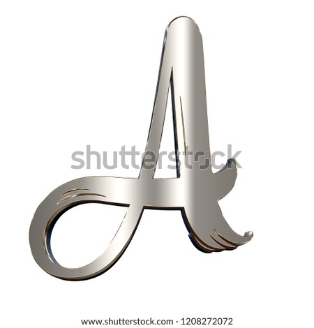 The letter A 