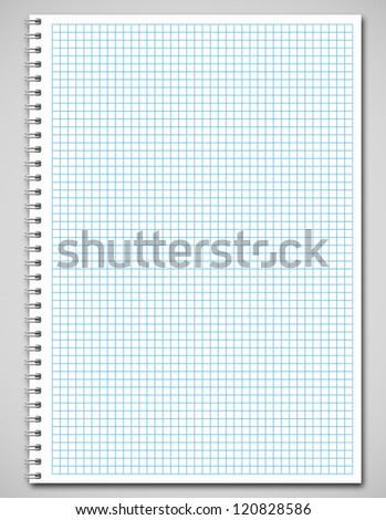 Spiral notebook A4, clipping path included Royalty-Free Stock Photo #120828586