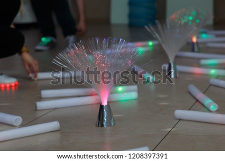 glow sticks at a children's party