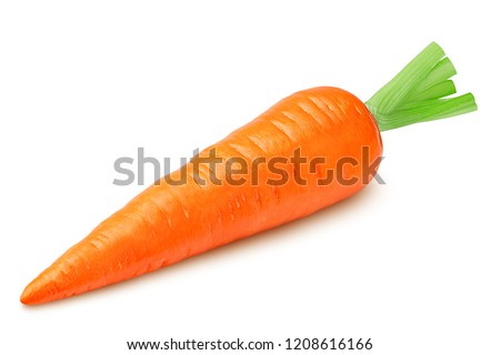 carrot isolated on white background, clipping path, full depth of field Royalty-Free Stock Photo #1208616166