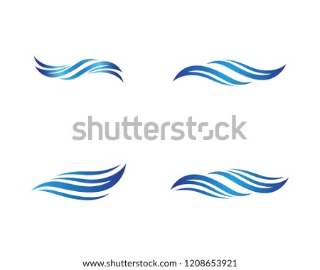 Wave symbol illustration