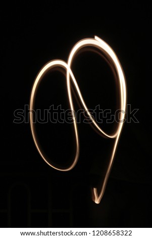 Motion light art in dark