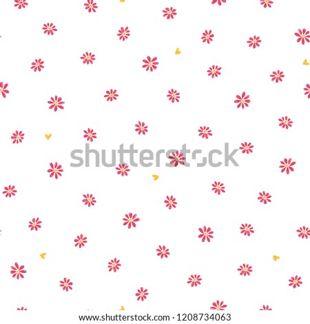Flower illustration pattern,